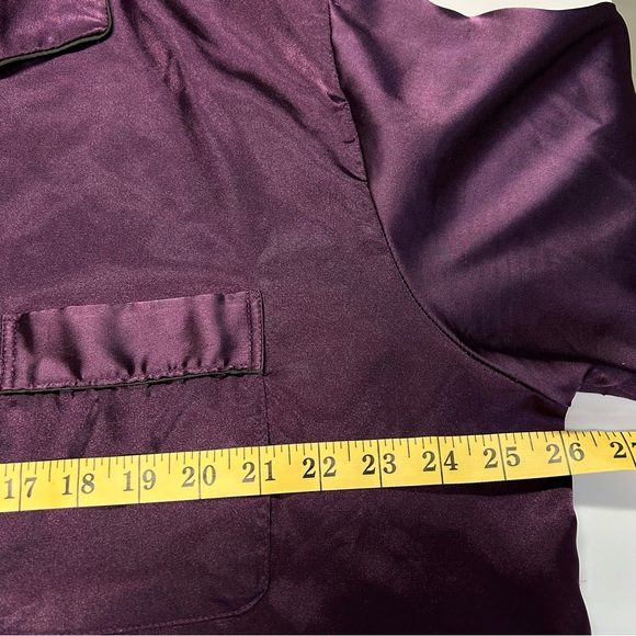 Tony & Candice Womens Satin PJ Set Size XL Long Sleeve Lounge Whimsigoth Purple - Picture 7 of 14